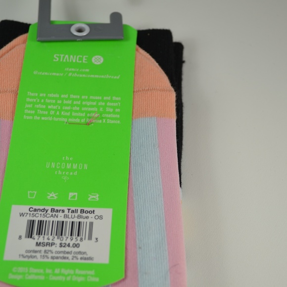 Stance by RIHANNA Candy Bars Tall Boot Blue OS - Picture 5 of 8